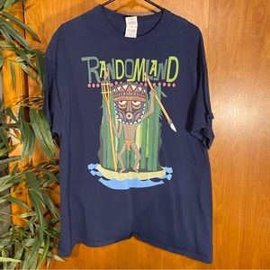 Randomland, Hosted By Justin Scarred T-shirt XL